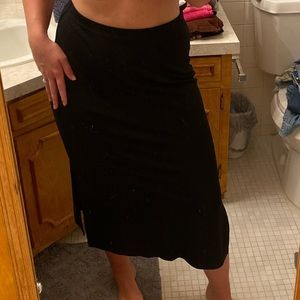 Susan Robert Black Midi Skirt